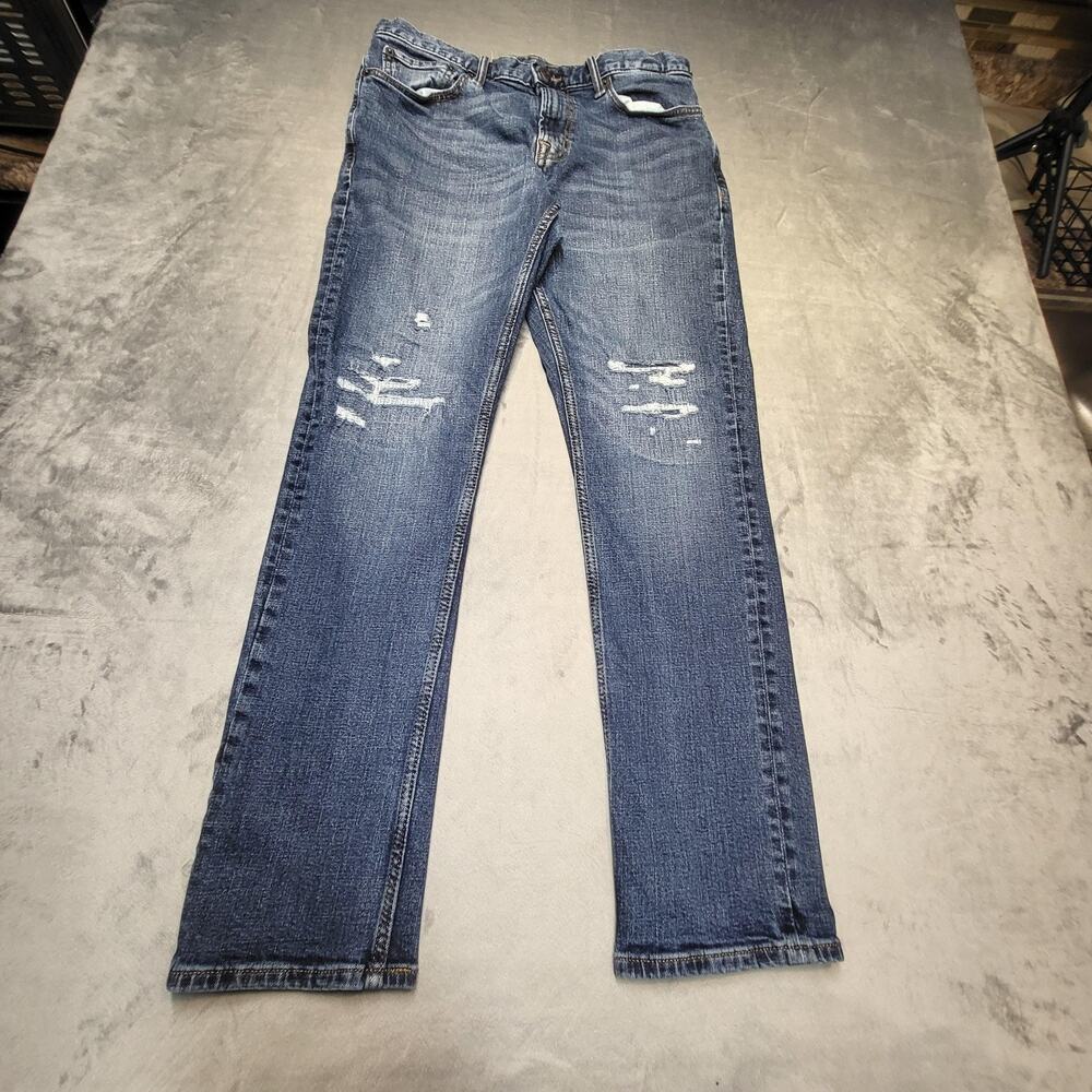 Old Navy Jeans Mens 32x31 Blue Slim Fit Distressed Denim Built-In Flex Casual